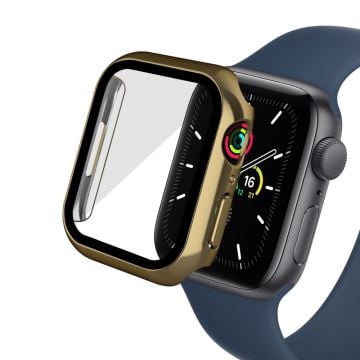 Apple Watch (41mm) electroplating cover with tempered glass - Gold