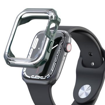 Apple Watch (41 mm) dubbelfärgat fodral - Transparent / Grön