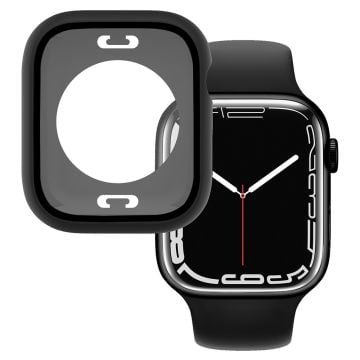 Apple Watch (41mm) elegant fodral med inbyggt härdat glas - Svart