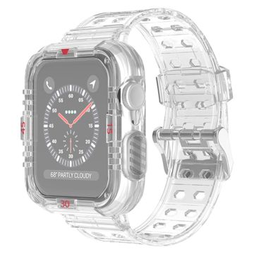 Apple Watch (41mm) skyddsfodral med klockarmband - Transparent