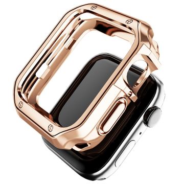 Apple Watch (41mm) elektropläterat lasergraverat fodral - Champagne Guld