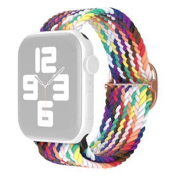 Apple Watch (41 mm) klockarmband i nylon - Regnbågsfärg