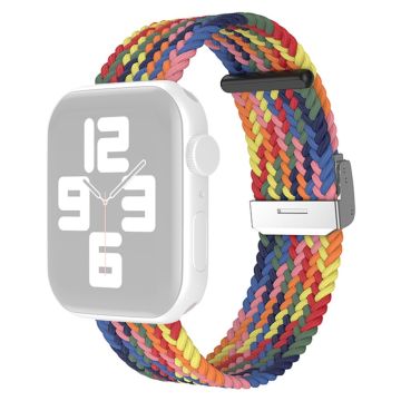 Apple Watch (41 mm) klockarmband i cool nylon - Färgglad Rosa