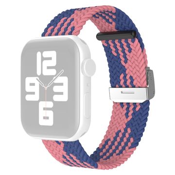 Apple Watch (41 mm) klockarmband i cool nylon - Z / Blå Rosa