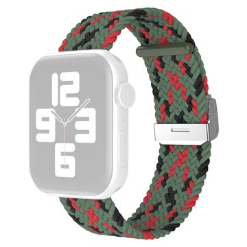 Apple Watch (41 mm) klockarmband i enkel nylon - Kamouflage Grön