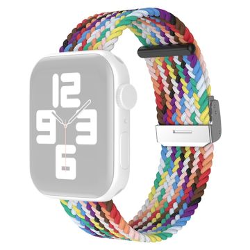 Apple Watch (41 mm) klockarmband i enkel nylon - Regnbågsfärg