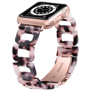 Apple Watch (41mm) elegant klockarmband i harts - Rosa / Svart