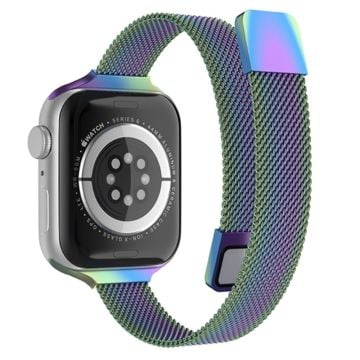 Milanese klockarmband i rostfritt stål för Apple Watch (41mm) - Flerfärgad