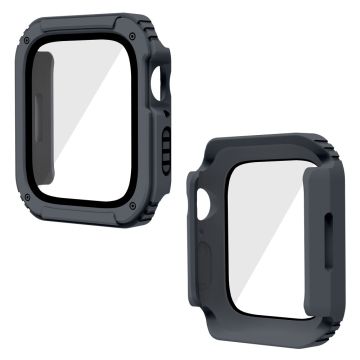 Apple Watch Series 8 (41mm) cover with tempered glass - Dark Grey