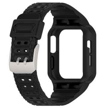 Apple Watch Series 8 (41mm) integrerat armband med fodral - Svart