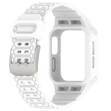 Apple Watch Series 8 (41mm) integrerat armband med fodral - Vit