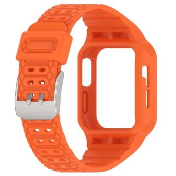 Apple Watch Series 8 (41mm) integrerat armband med fodral - Orange