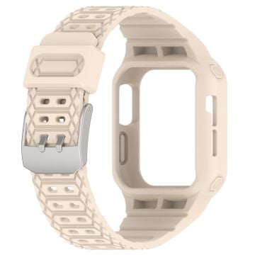 Apple Watch Series 8 (41mm) integrerat armband med fodral - Beige