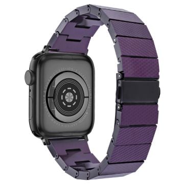 Apple Watch Series 8 (41 mm) armband i resin - Kolfiber Lila