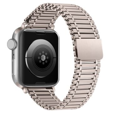 Apple Watch Series 8 (41 mm) armband i rostfritt stål - Stjärnljus