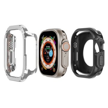 Apple Watch Series 8 (41 mm) skyddsram - Silver / Grå