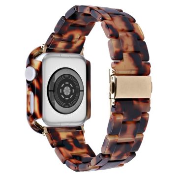 Apple Watch Series 8 (41 mm) resinarmband med fodral - Sköldpaddsskal Färg