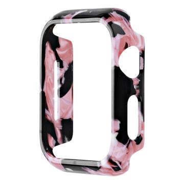 Apple Watch Series 8 (41 mm) hartsfodral - Svart Rosa Blomma