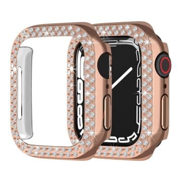 Apple Watch SE 2022 (44mm) strassdekorationsfodral - Roséguld