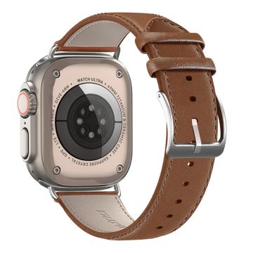 DUX DUCIS YS Apple Watch Series 9 41mm läderarmband i koskinn - Brun