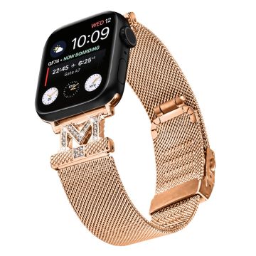 Apple Watch Series 9 41mm M-shape metallarmband - Roséguld