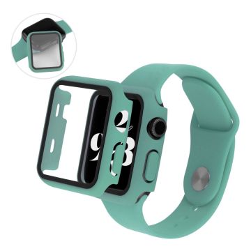 Apple Watch Series 6 / 5 44mm cover with tempered glass + watch band - Green