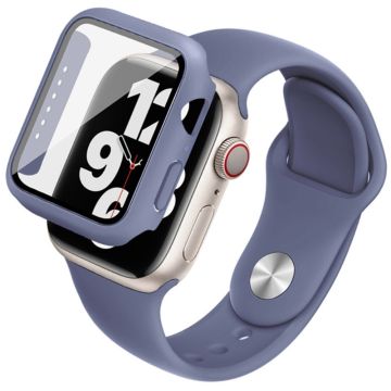 IMAK Apple Watch (44 mm) silikonfodral med klockarmband + härdat glas - Baby Blå