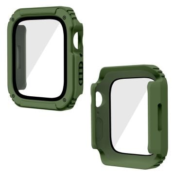 Apple Watch 44mm cover with tempered glass - Army Green