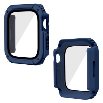 Apple Watch 44mm cover with tempered glass - Midnight Blue