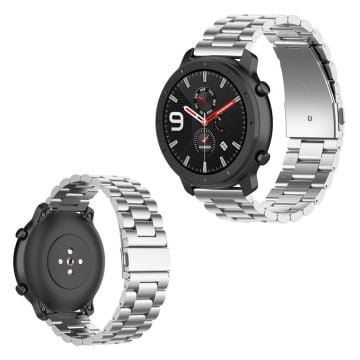 Samsung Gear S2 / Galaxy Watch Active 2 - 40mm / 44mm klockarmband i rostfritt stål - Silver