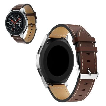 Universal genuine leather watch band - Coffee