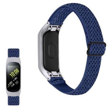 Samsung Galaxy Fit e klockarmband med elastisk nylonögla - Midnattsblå