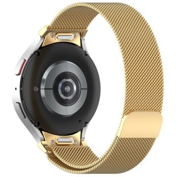 Samsung Galaxy Watch 6 / 5 / 4 milanese armband i rostfritt stål - Guld