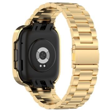 Xiaomi Redmi Watch 3 / Mi Watch Lite 3 armband i rostfritt stål med fodral - Guld