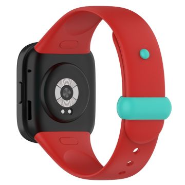 Xiaomi Redmi Watch 3 silikonarmband - Röd / Cyan