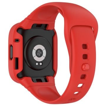 Xiaomi Redmi Watch 3 silikonarmband med skyddshölje - Röd