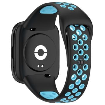 Xiaomi Redmi Watch 3 / Lite 3 / 3 Active silikonarmband med dubbla färger - Svart / Blå