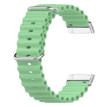 Fitbit Sense 2 / Versa 4 / 3 klockarmband i oceanbandsstil - Ljusgrön