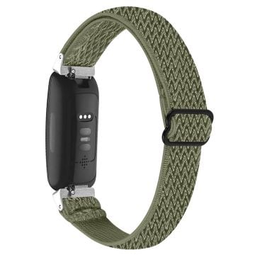 Fitbit Inspire 3 vävd nylonrem - Militärgrön