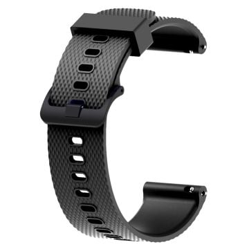 20 mm Garmin Vivomove Luxe / Vivomove 3 / Vivomove Style / Venu klockarmband i silikon - Svart