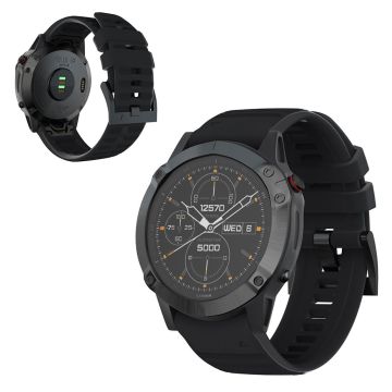 Garmin Fenix 6X Pro / 6X silicone watch band - Black