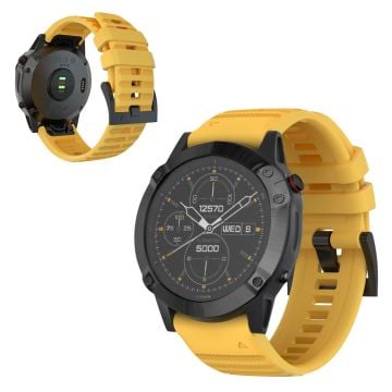 Garmin Fenix 6X Pro / 6X silicone watch band - Yellow