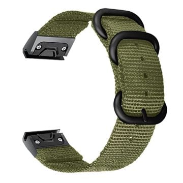 20 mm klockarmband i nylon för Garmin-klocka - Grön