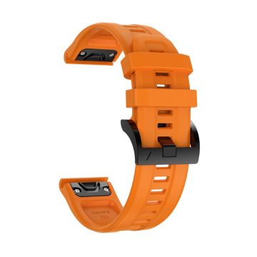 Klockarmband i enfärgad silikon för Garmin-klocka - Orange