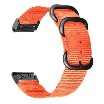 Klockarmband i 22 mm nylon för Garmin- och Coros-klockor - Orange