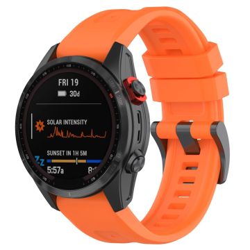 26 mm klockarmband i silikon för Garmin-klocka - Orange