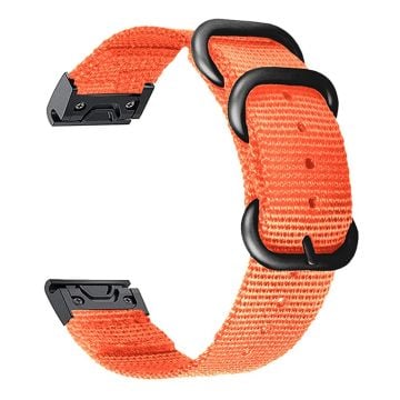 26 mm klockarmband i nylon för Garmin-klocka - Orange