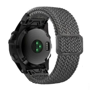 22 mm nylonarmband för Garmin-klocka med spänne - Grå