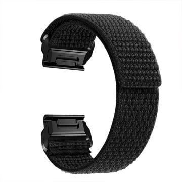 26 mm nylonarmband för Garmin-klocka - Svart