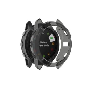 Garmin Fenix 6X / 6X Pro genomskinligt skydd - Svart